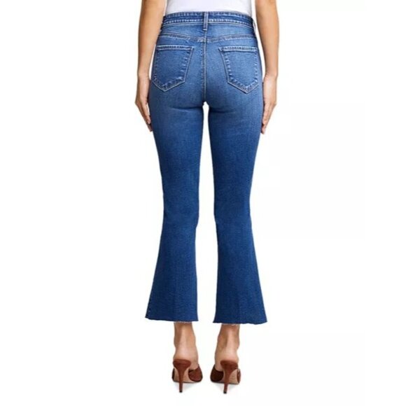 L'AGENCE Kendra High Rise Cropped Flare Jeans in Laredo Women Size 30 - Picture 2 of 12